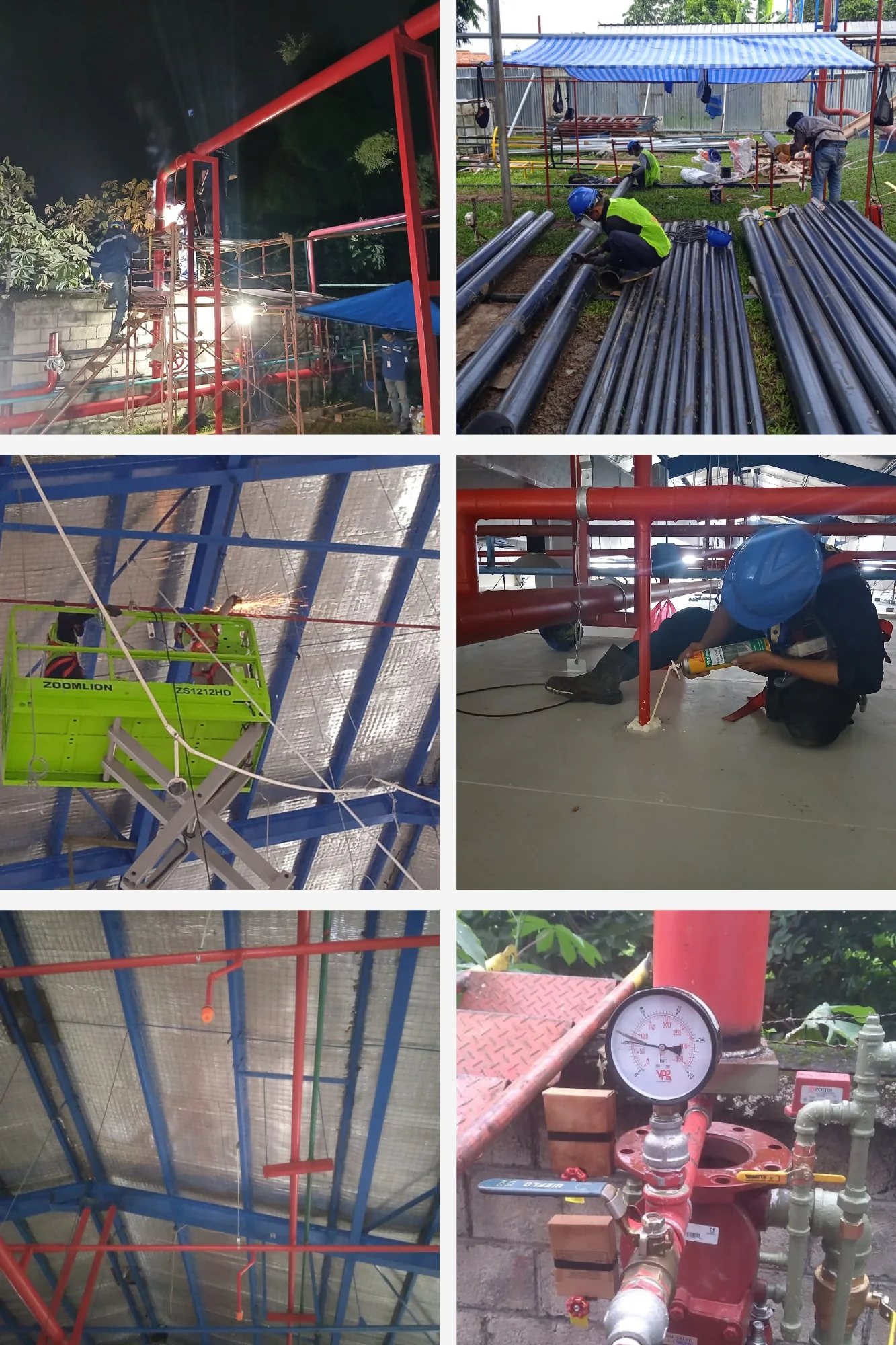 Design Engineering Installation and Commnisioning Sprinkler System For Warehouse